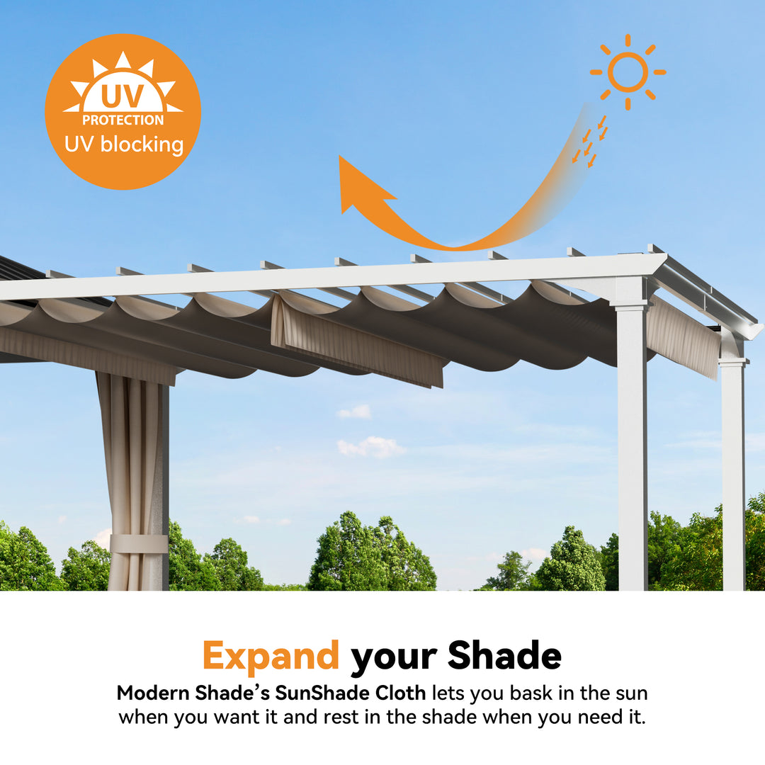 10x20 Sunrise Coast Metal Hardtop Gazebo with Hybrid Pavilion + Pergola Design