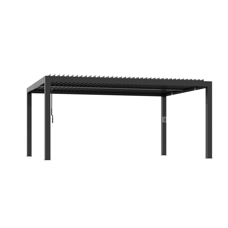 12'x16' Aurora Metal Pergola with Adjustable Louver