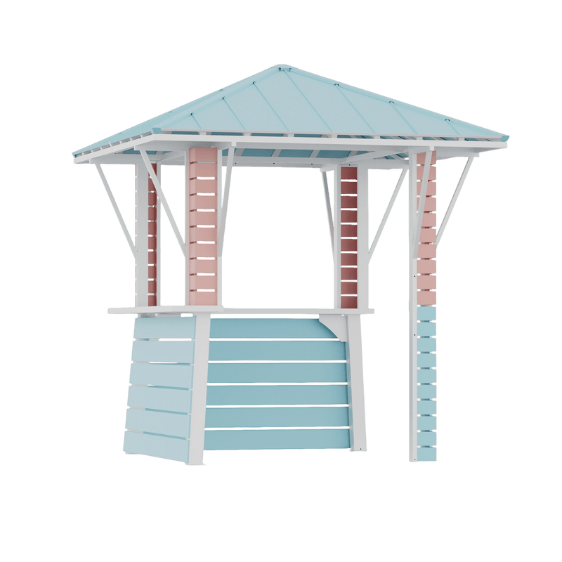 8'x8' Coastal Dream Entertainment Bar for Gazebo
