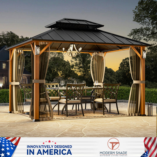 10x12 The Horizon Metal Hardtop Gazebo