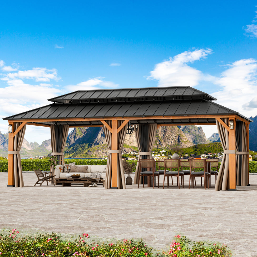 12x24 The Horizon Metal Hardtop Gazebo