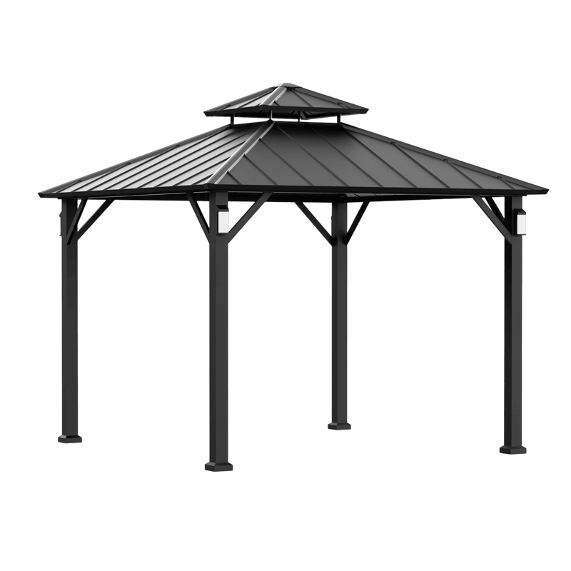 10'x10' The Horizon Metal Hardtop Gazebo