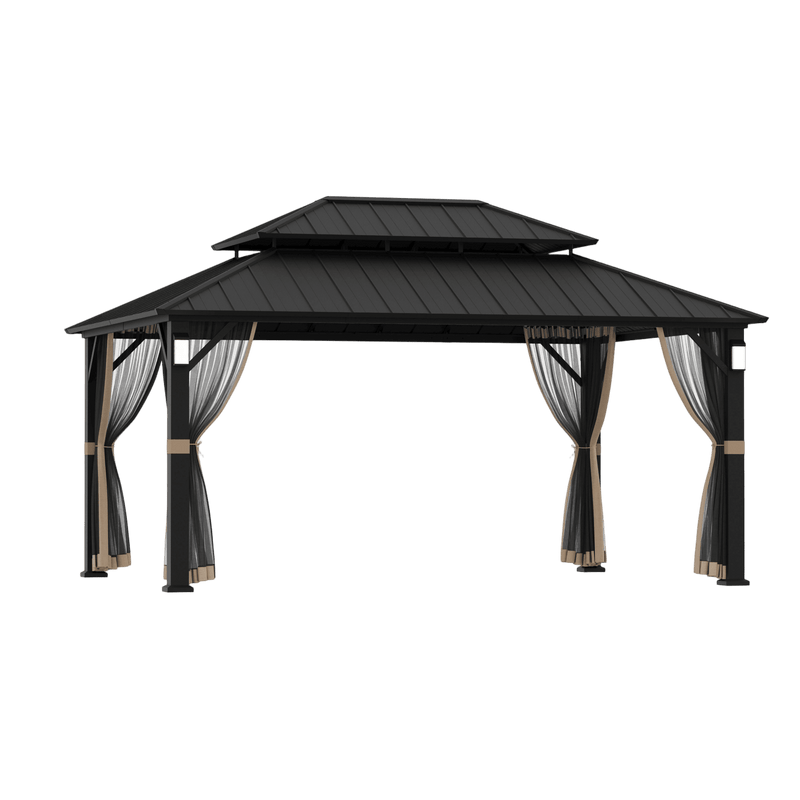 12'x16' The Horizon Metal Hardtop Gazebo