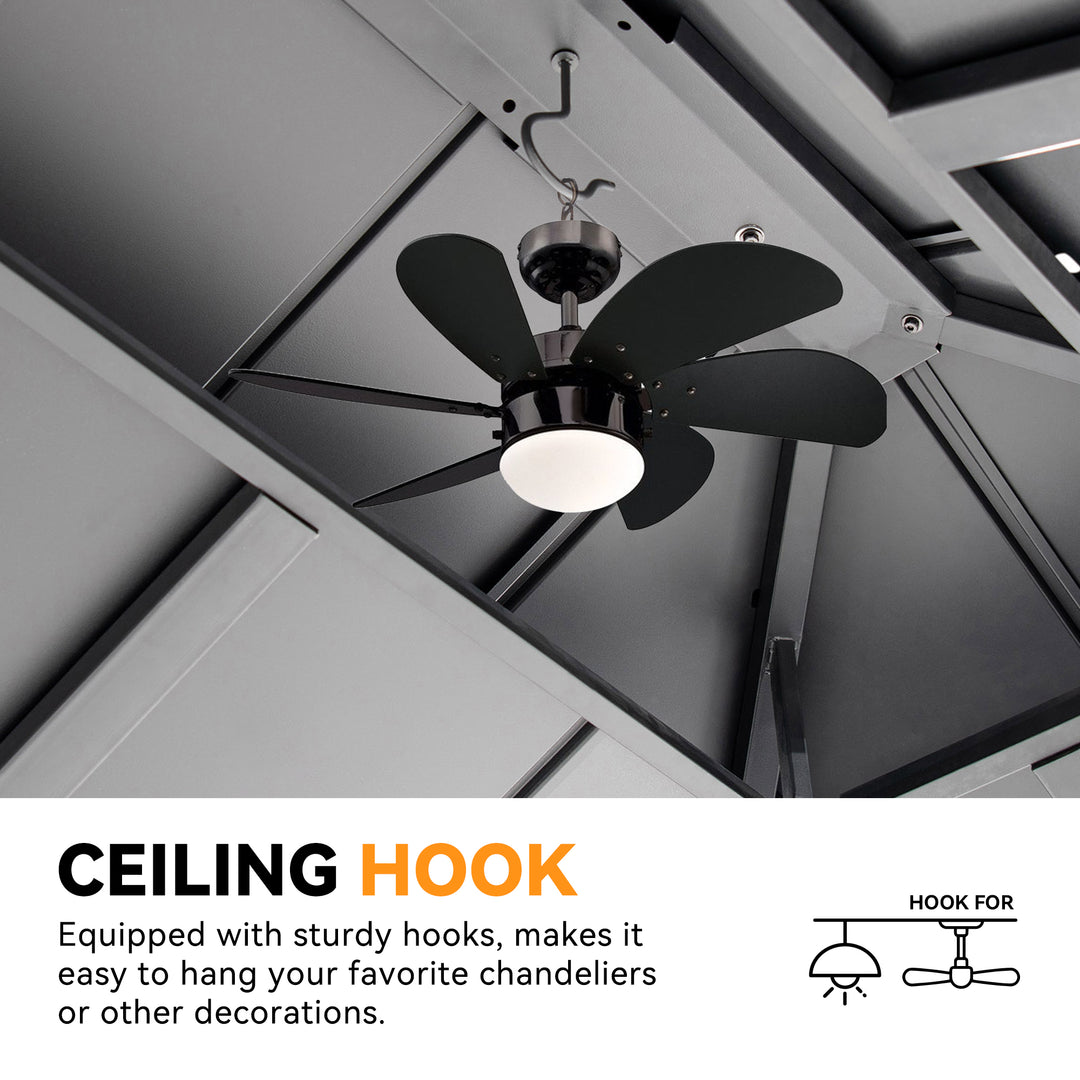 10x12 Four Seasons Aluminum Hardtop Gazebo