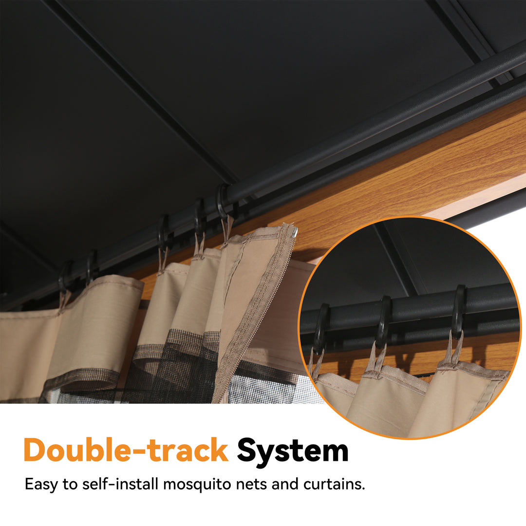 10x14 The Horizon Metal Hardtop Gazebo