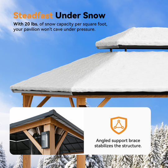 10x14 The Horizon Metal Hardtop Gazebo