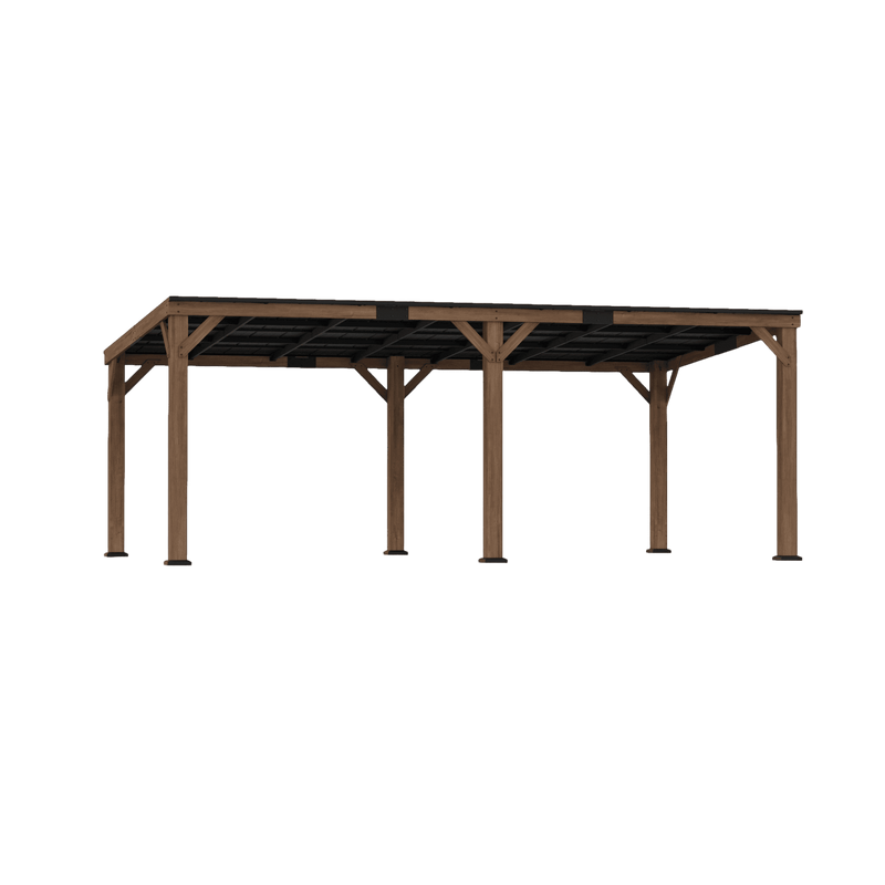 12'x20' Supreme Cedar Hardtop Gazebo with Sloped Roof