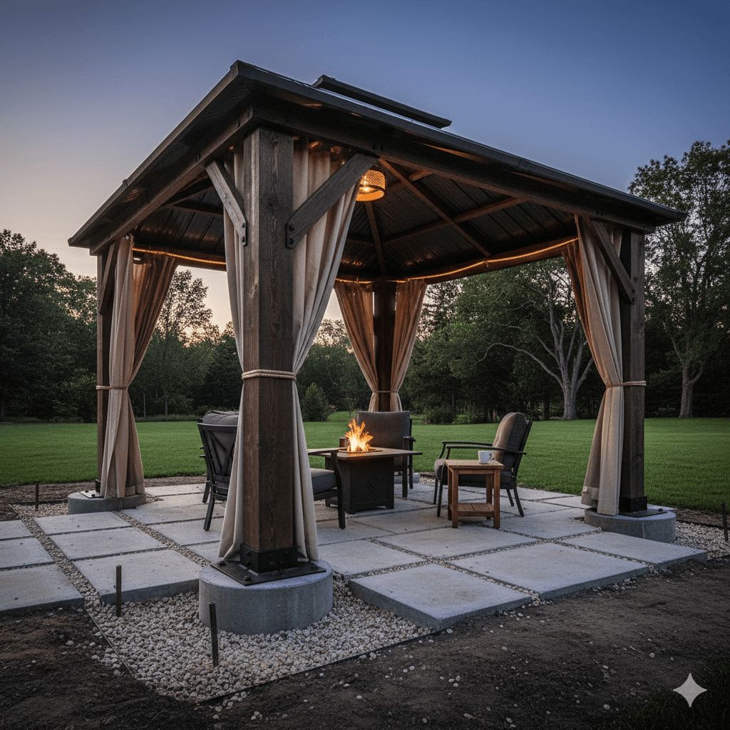 How Deep Should Footings Be for a Gazebo? A Complete Foundation Guide