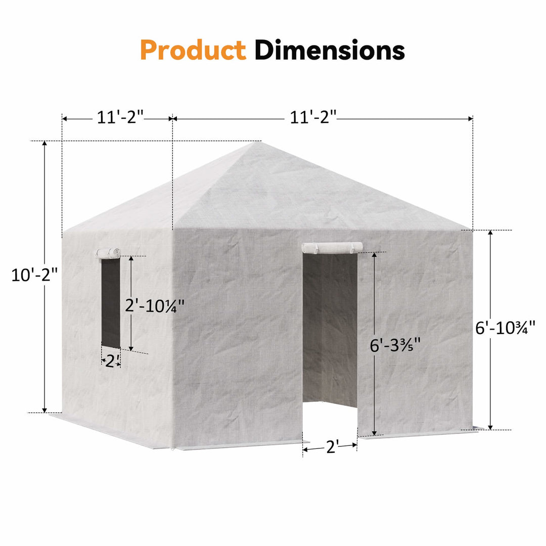 10'x10' Winterabdeckung für Pavillon mit Hartdach
