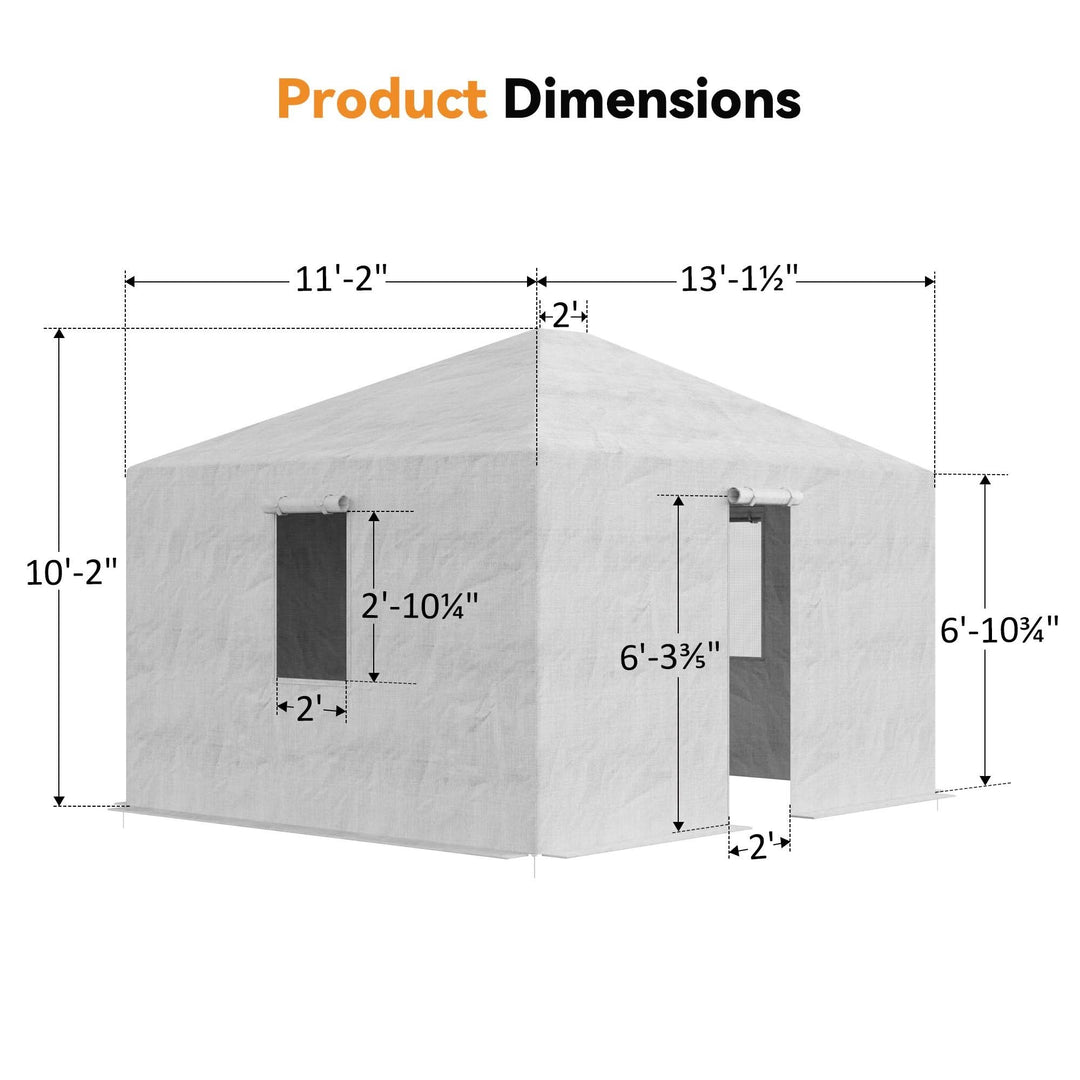 10'x12' Winterabdeckung für Hardtop-Gartenpavillon