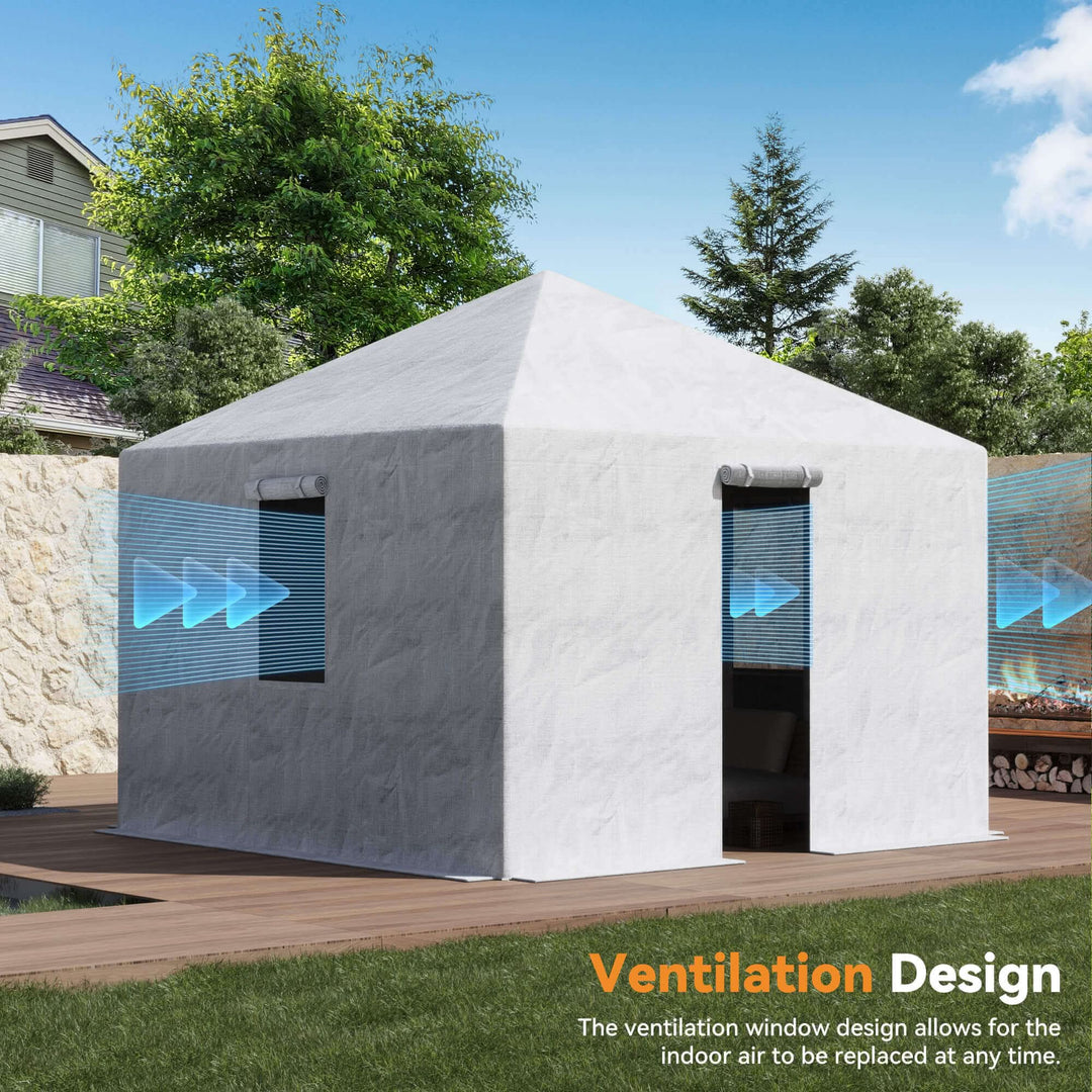10'x10' Winterabdeckung für Pavillon mit Hartdach