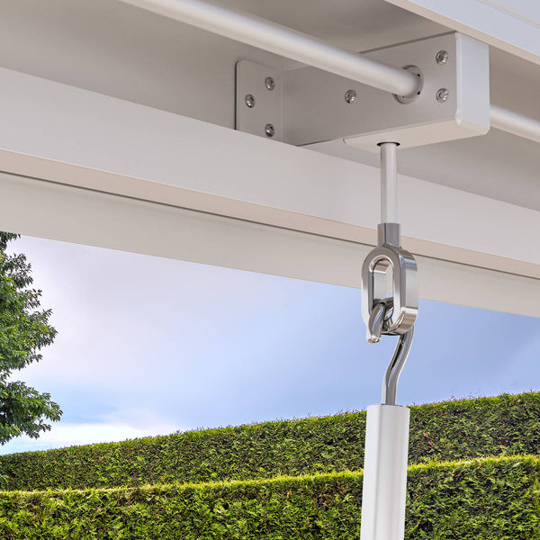 10'x10' Aurora Metal Pergola with Adjustable Louver
