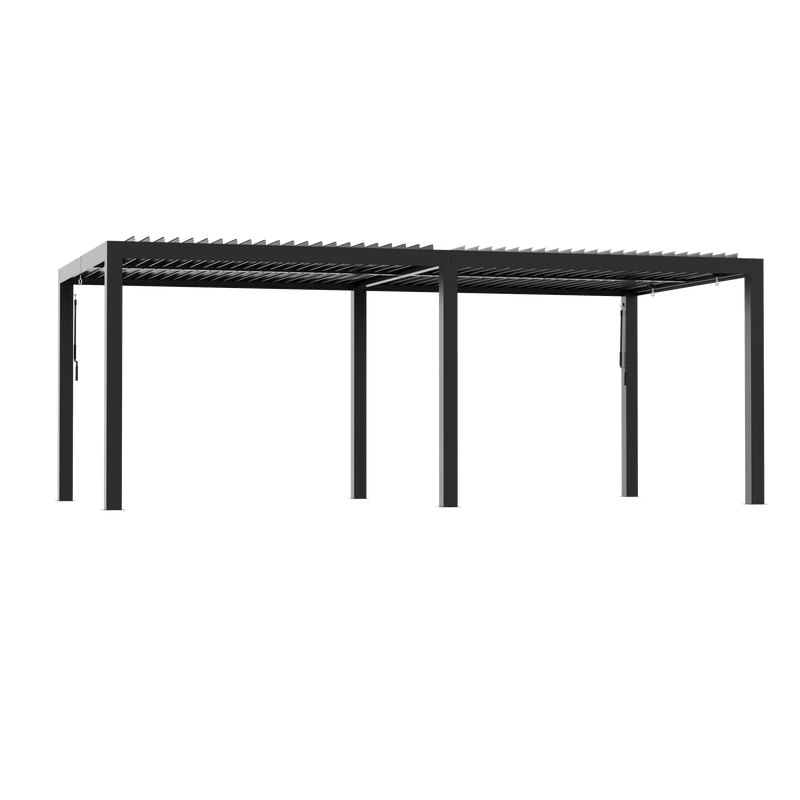 10'x20' Aurora Metal Pergola with Adjustable Louver