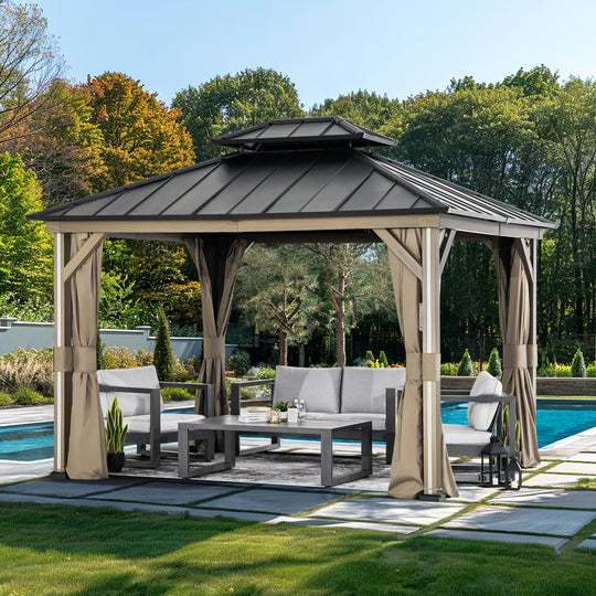 10x12 Four Seasons Aluminum Hardtop Gazebo
