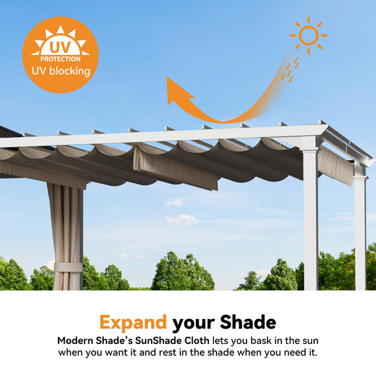 10x20 Sunrise Coast Metal Hardtop Gazebo with Hybrid Pavilion + Pergola Design