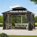 11'x13' Mosquito Netting for Gazebo with Two-way Zipper