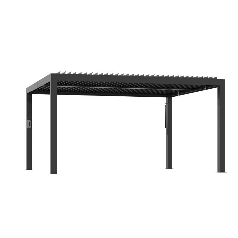 12'x14' Aurora Metal Pergola with Adjustable Louver