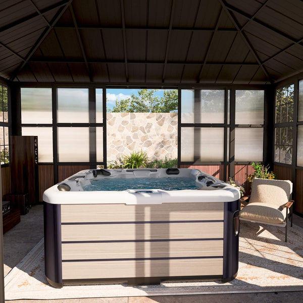 12'x16' Clario Solarium Hardtop Gazebo with Built-in TV Mount