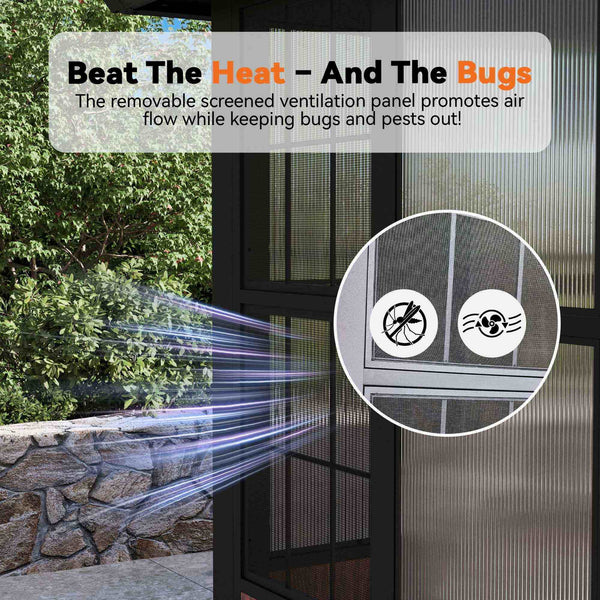 12'x20' Clario Solarium Hardtop Gazebo with Built-in TV Mount