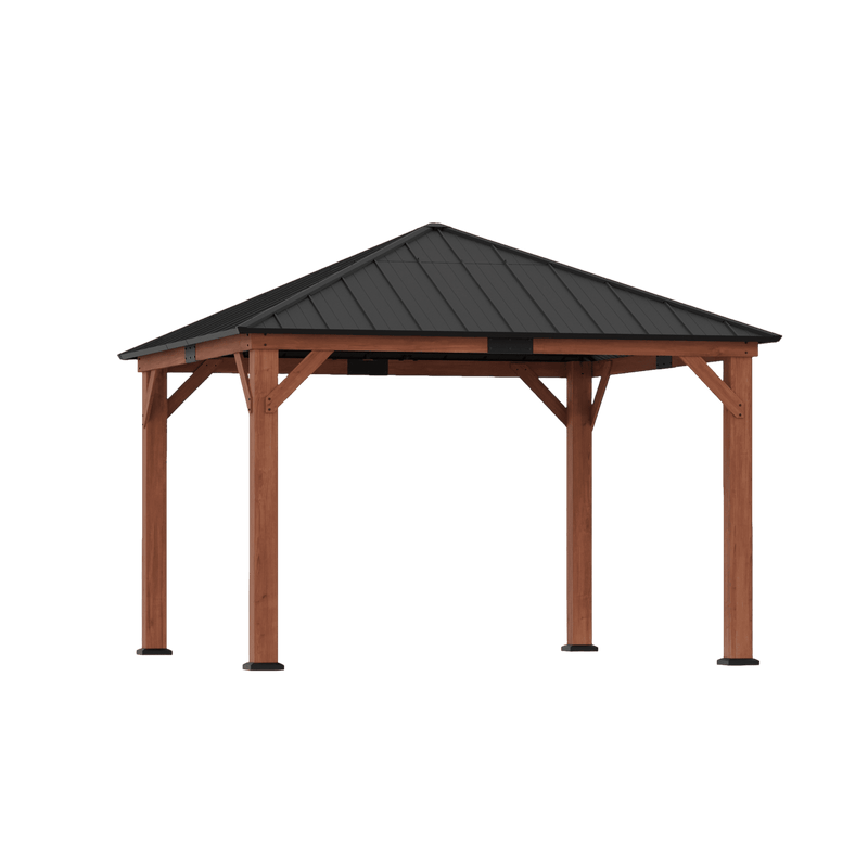 12'x12' Tranquil Grove Cedar Hardtop Gazebo