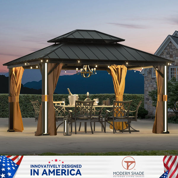 12x14 Four Seasons Aluminum Hardtop Gazebo