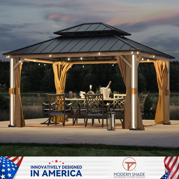 12x14 Four Seasons Aluminum Hardtop Gazebo