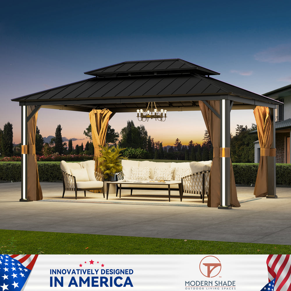 12x16 Four Seasons Aluminum Hardtop Gazebo