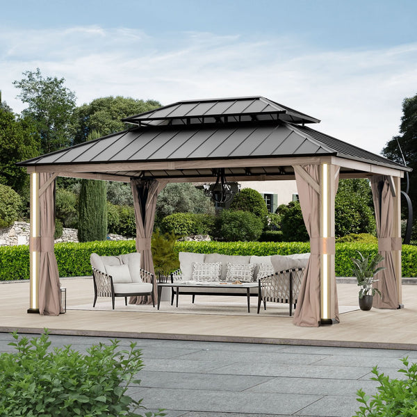 12'x16' Four Seasons Aluminum Hardtop Gazebo