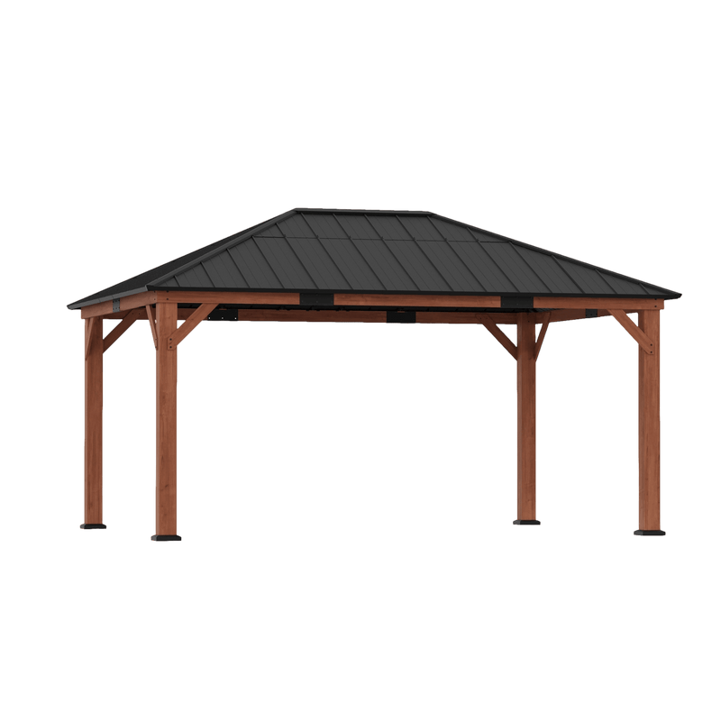 12'x16' Tranquil Grove Cedar Hardtop Gazebo