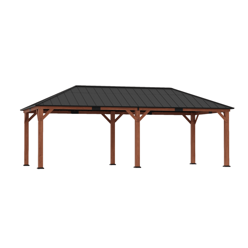 12'x24' Tranquil Grove Cedar Hardtop Gazebo