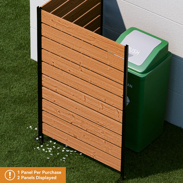 5'x3.3' Cedar Privacy Screens for Fence with No-Dig Installation