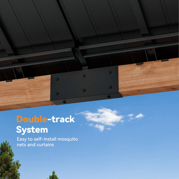 12'x12' Tranquil Grove Cedar Hardtop Gazebo