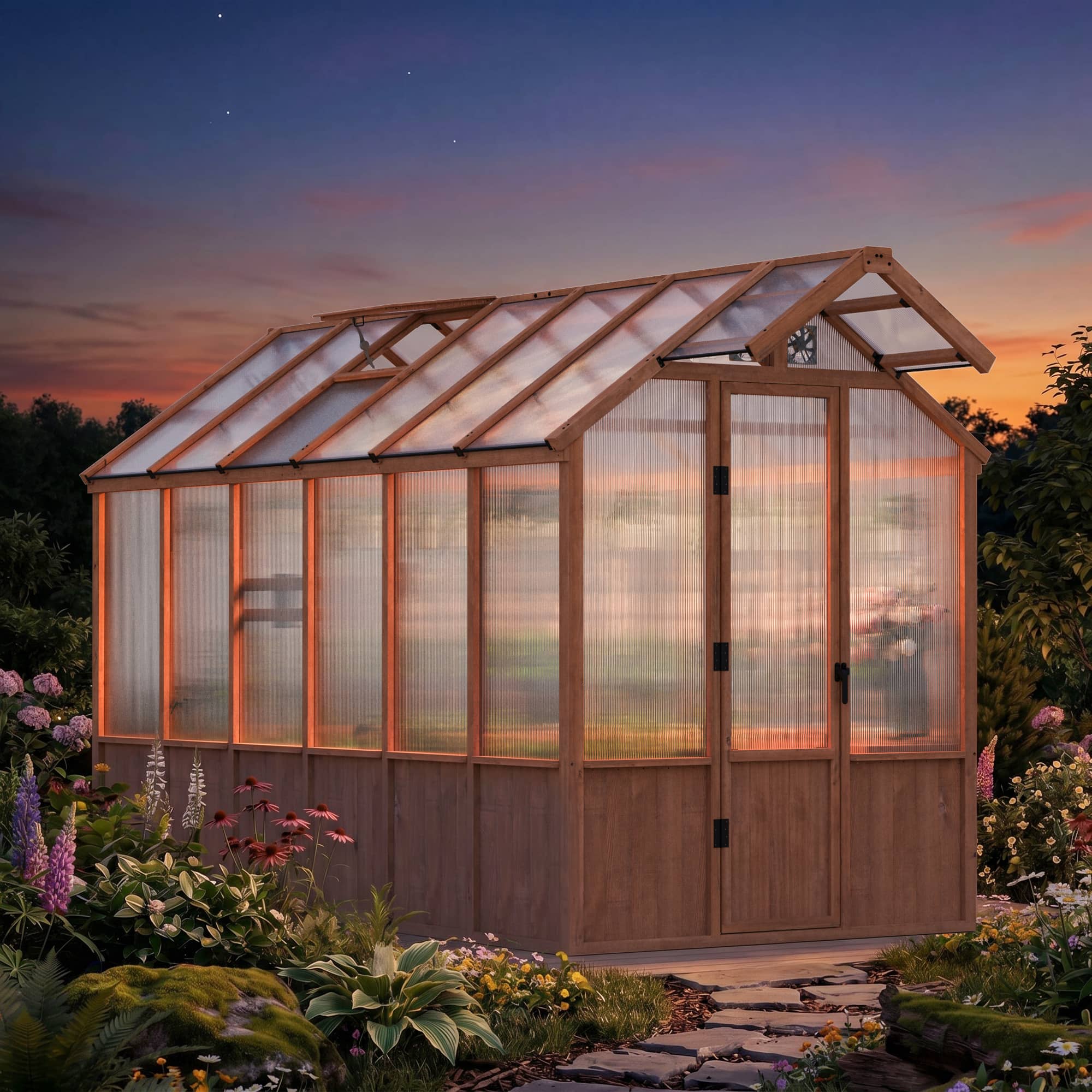 ジェーンレイ ベジタブルボウル EXCELLEN 2025/05 ミントクラス 6.5'x12' EverBloom Cedar Wood Greenhouse – Modern Shade