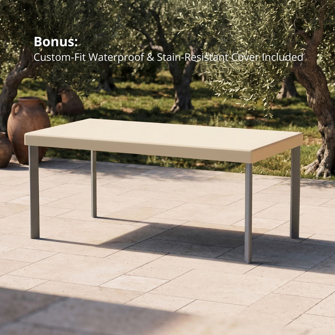 67" Cavo Aluminium-Esstisch für den Außenbereich mit Lattenrost