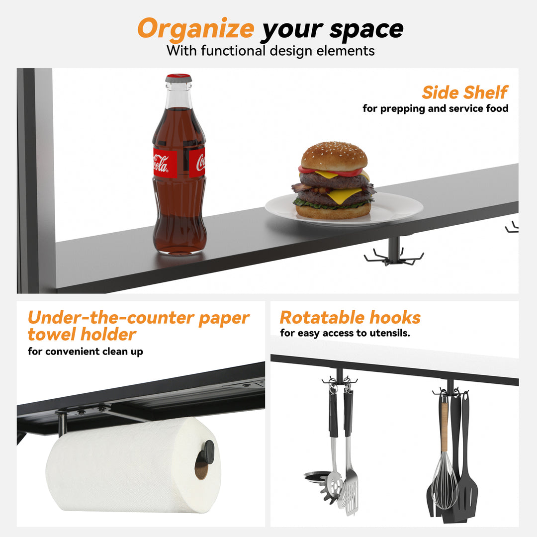 6x8 Aluminum Grill Hardtop Gazebo