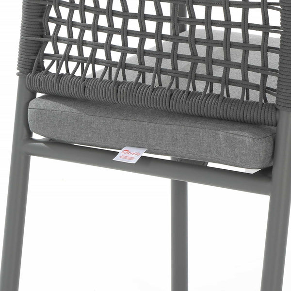 Riviera Rope Woven Aluminum Outdoor Dining Chair