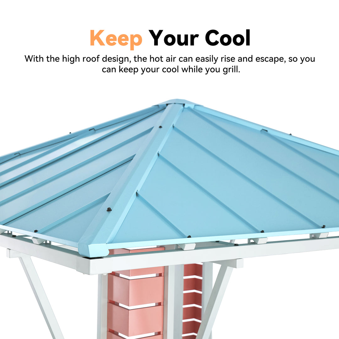 8x8 Coastal Dream Entertainment Bar for Gazebo