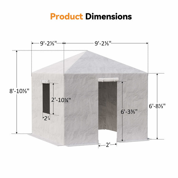 8'x8' Winter Cover for Hardtop Gazebo