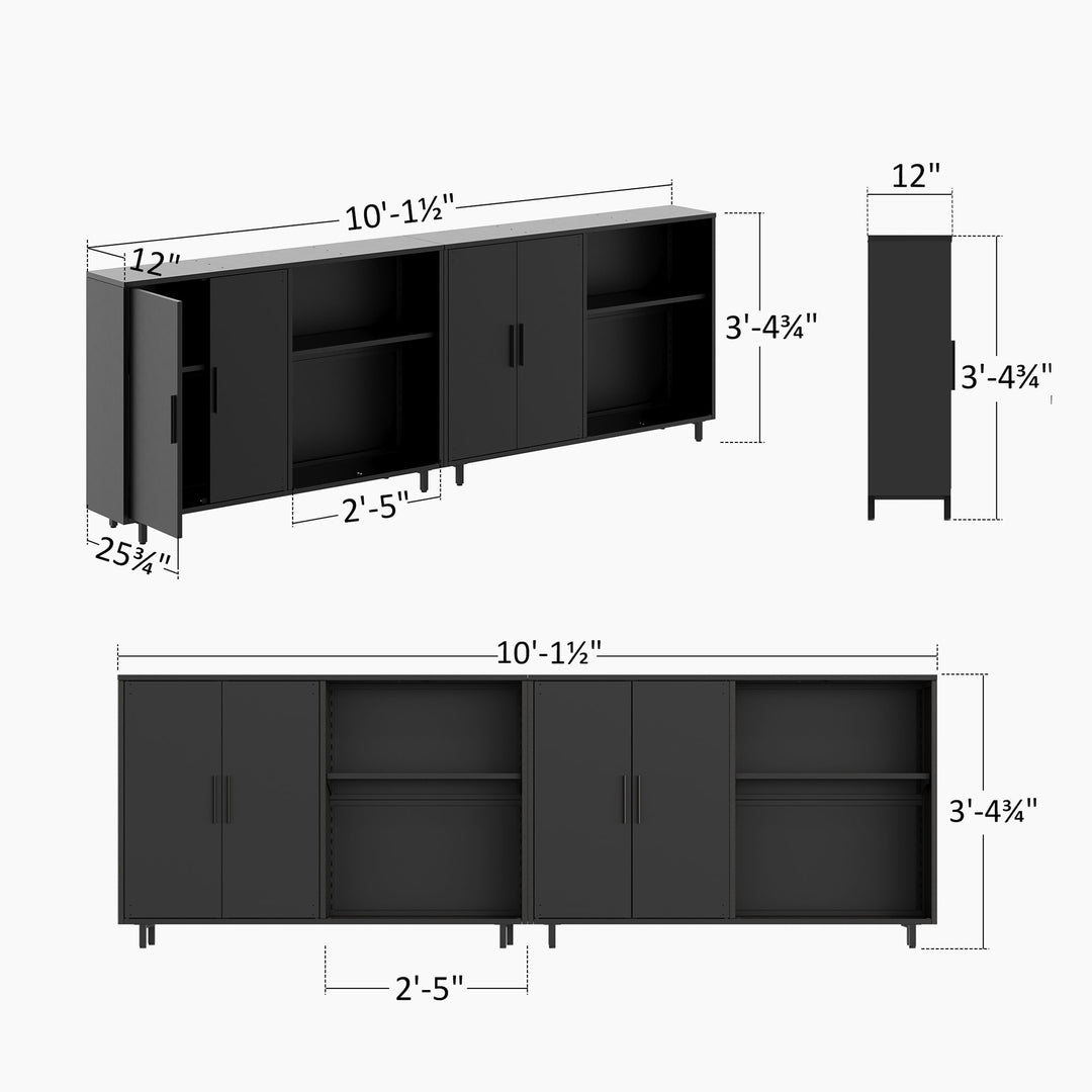 6'x11' Woodberry Pavillon mit Holzdecke und TV-Halterung