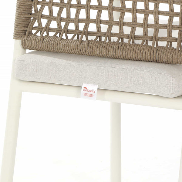 Riviera Rope Woven Aluminum Outdoor Dining Chair