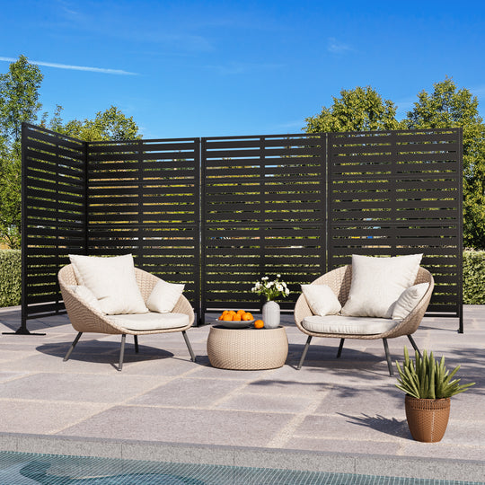 6x4 Metal Privacy Screens for Fence