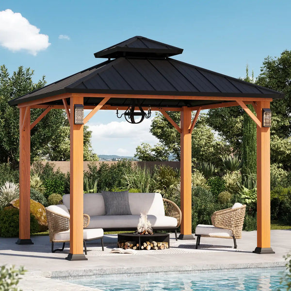 10'x10' The Horizon Metal Hardtop Gazebo