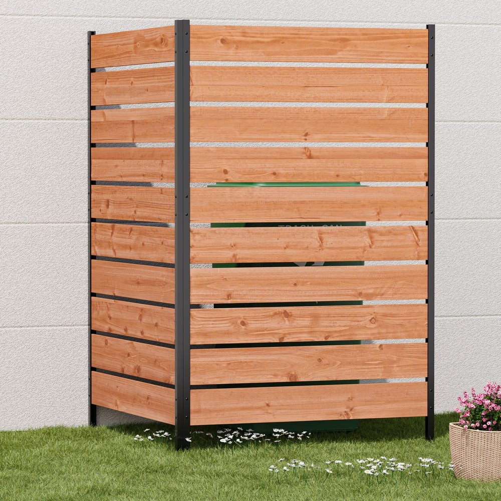 5x3.3 Cedar Privacy Screens for Fence with No-Dig Installation