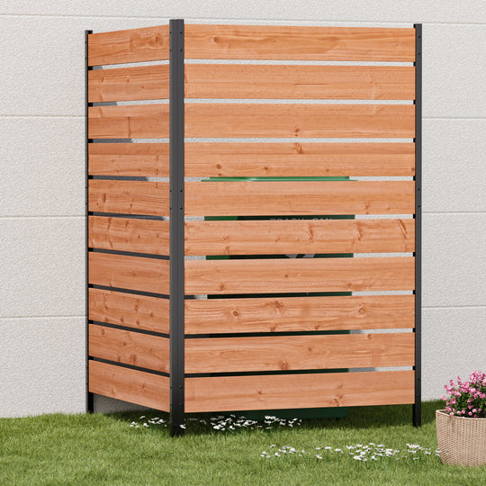 5x3.3 Cedar Privacy Screens for Fence with No-Dig Installation