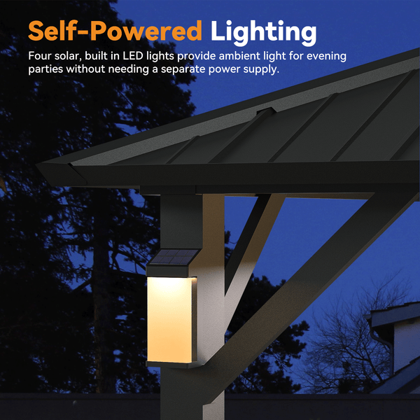 10x10 The Horizon Metal Hardtop Gazebo