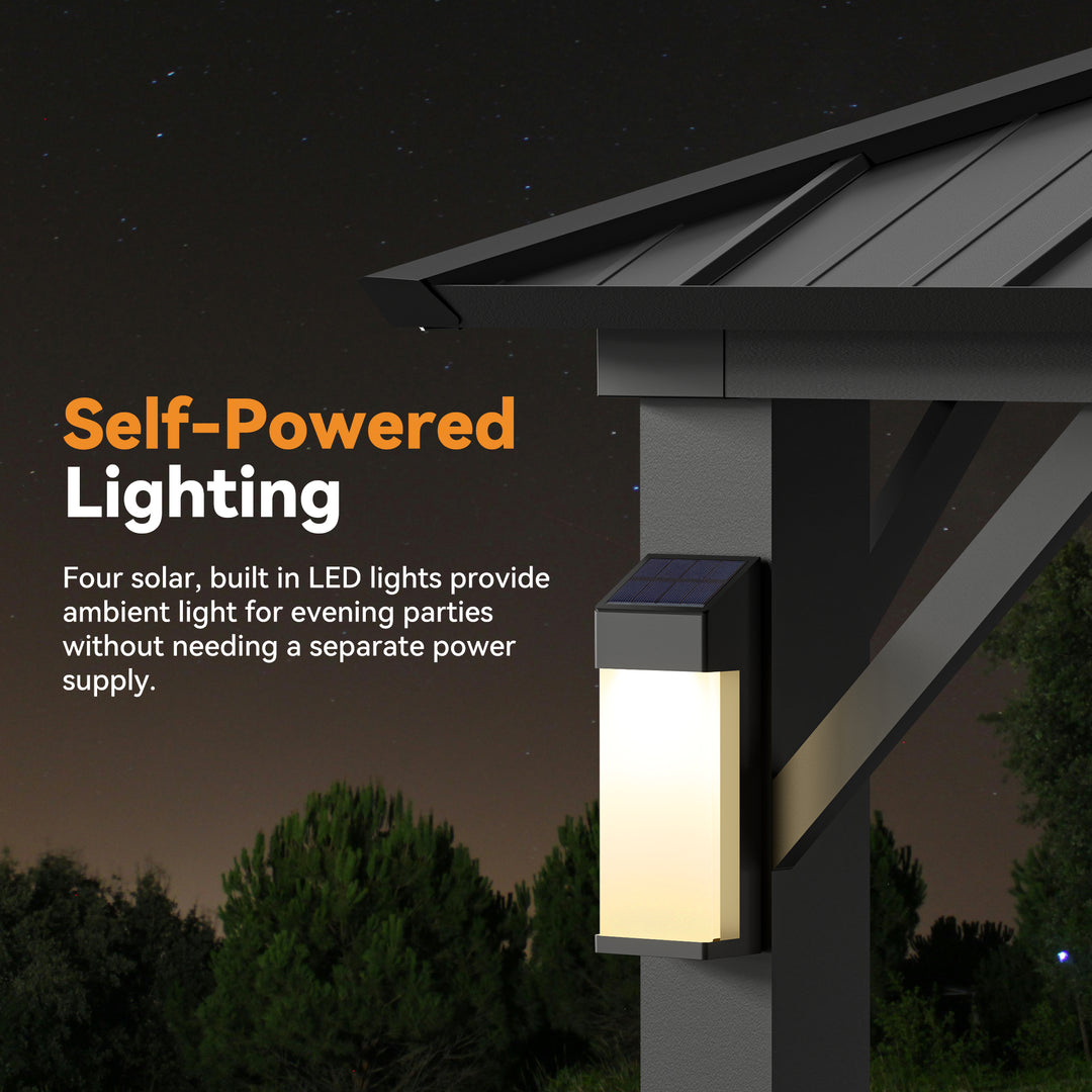 12x14 The Horizon Metal Hardtop Gazebo