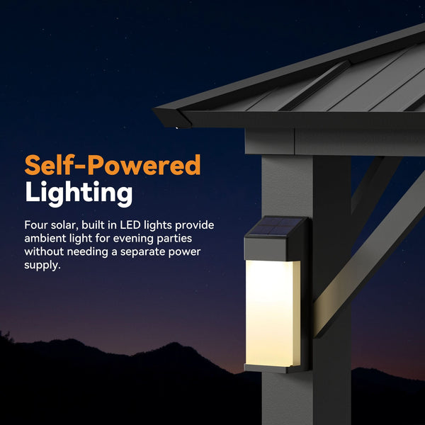 10x12 The Horizon Metal Hardtop Gazebo