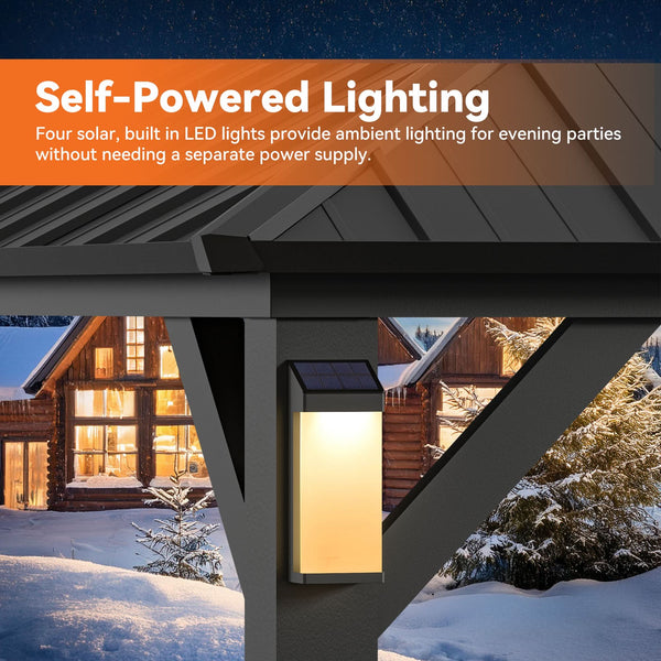 12x16 The Horizon Metal Hardtop Gazebo