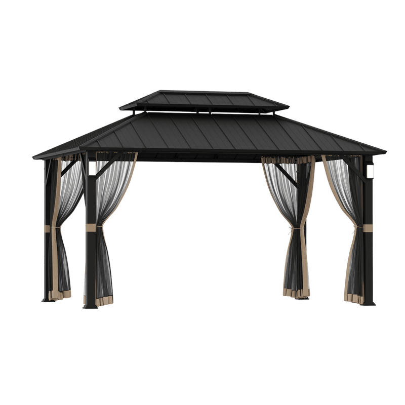 10'x14' The Horizon Metal Hardtop Gazebo