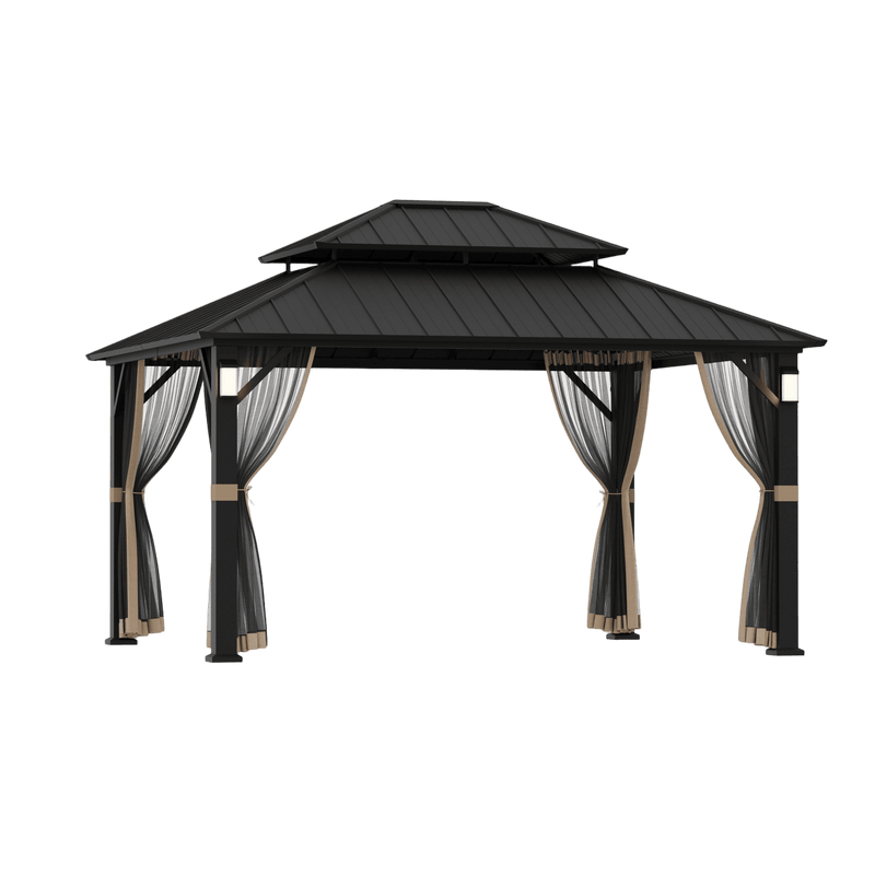 12'x14' The Horizon Metal Hardtop Gazebo